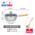 16cm deep wooden handle snow pan